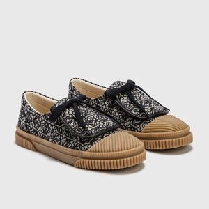 Loewe Anagram Flap in Jacquard & Calfskin